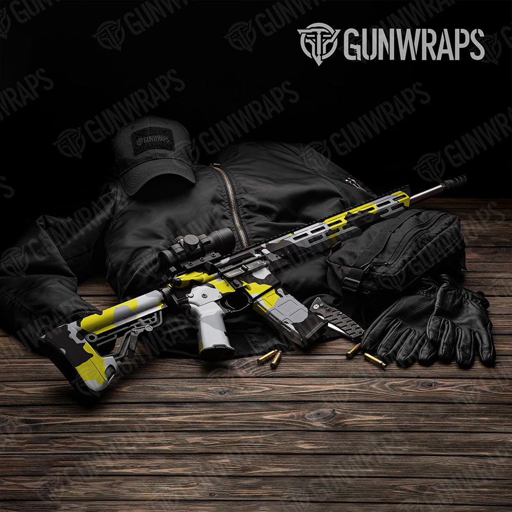 Cumulus Yellow Tiger Gun Skin Vinyl Wrap