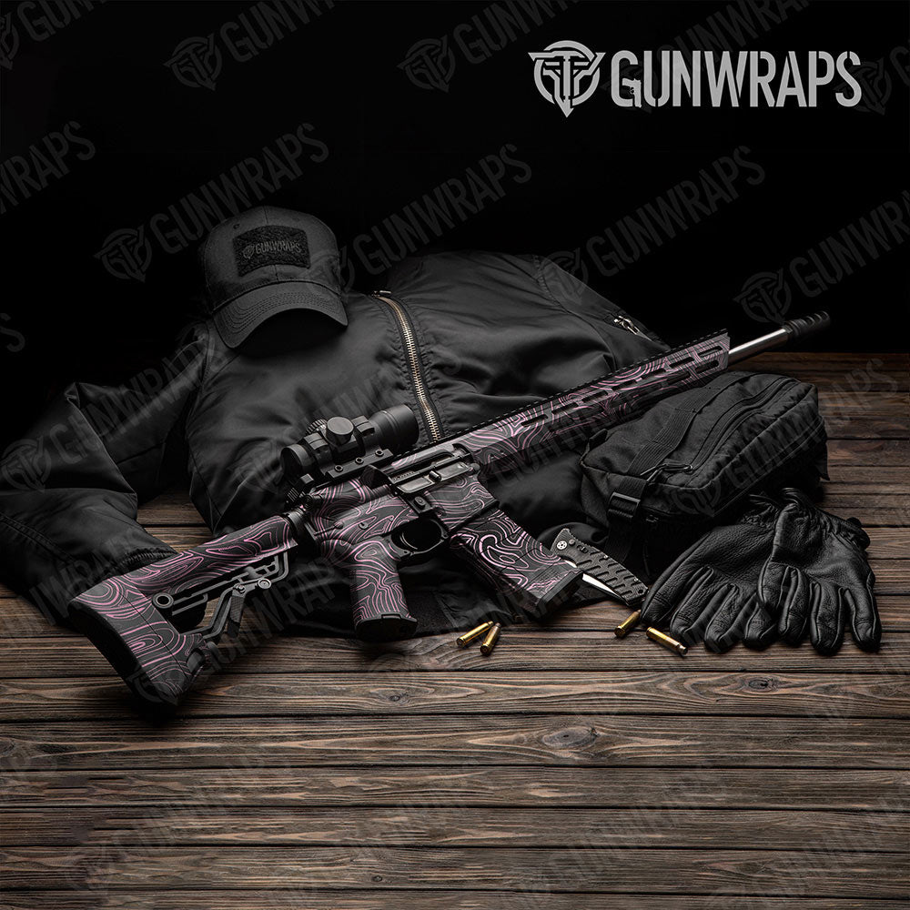Damascus Pink Gun Skin Vinyl Wrap
