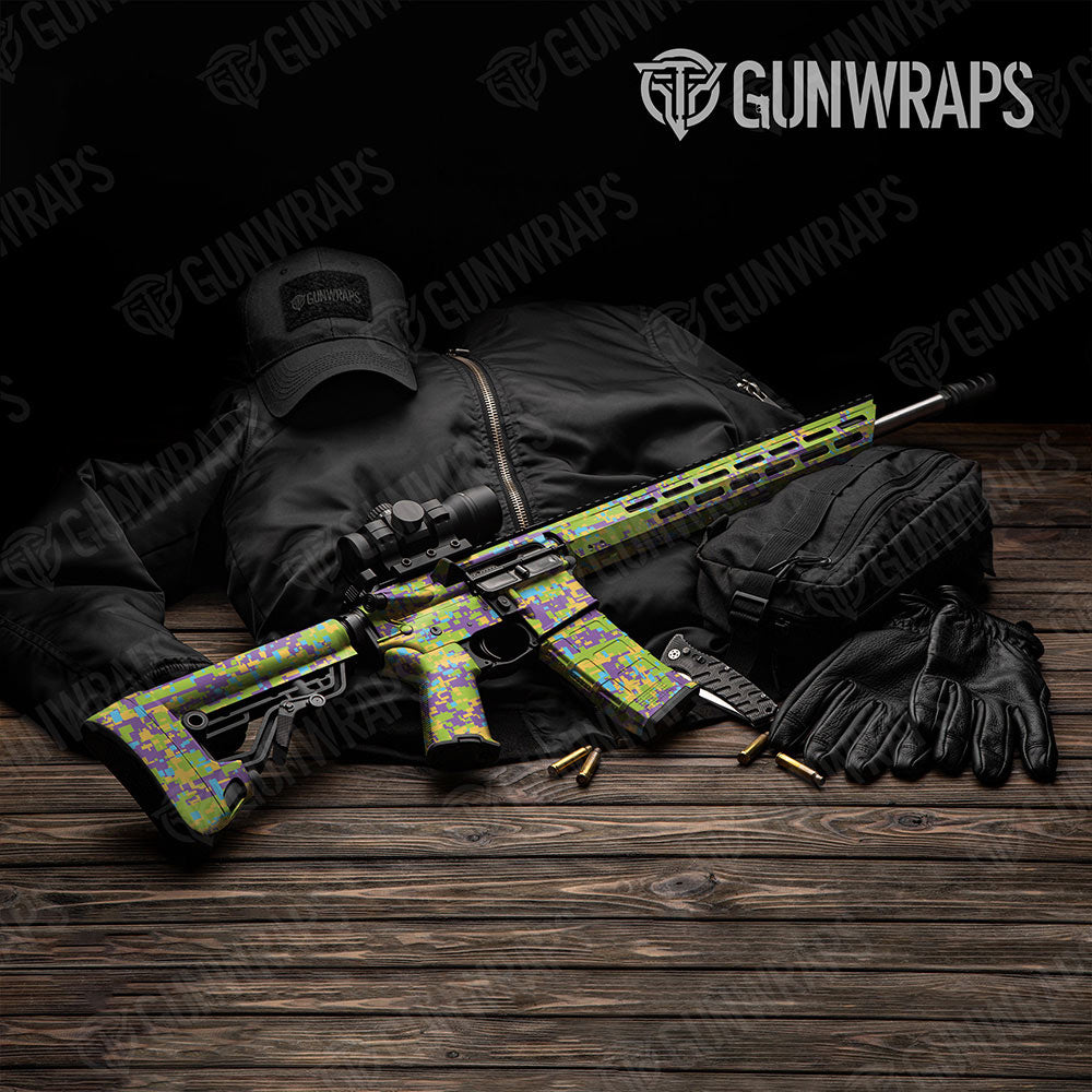 Digital Carnival Gun Skin Vinyl Wrap