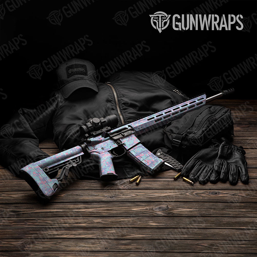 Digital Cotton Candy Gun Skin Vinyl Wrap