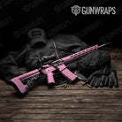 Dotted Pink Gun Skin Vinyl Wrap