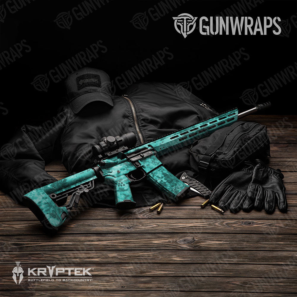 Kryptek Tiffany Blue Gun Skin Vinyl Wrap