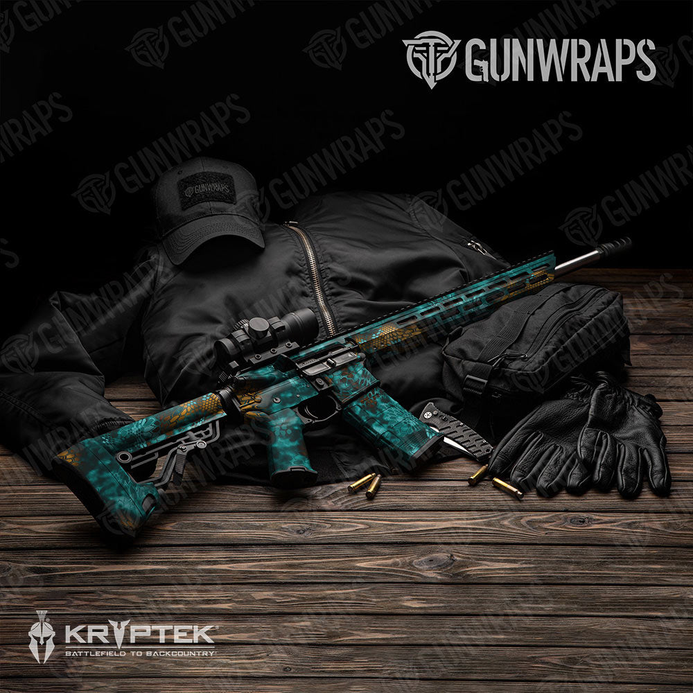 Kryptek Turquoise Gun Skin Vinyl Wrap