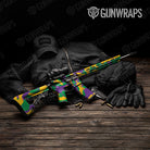 Ragged Mardi Gras Gun Skin Vinyl Wrap