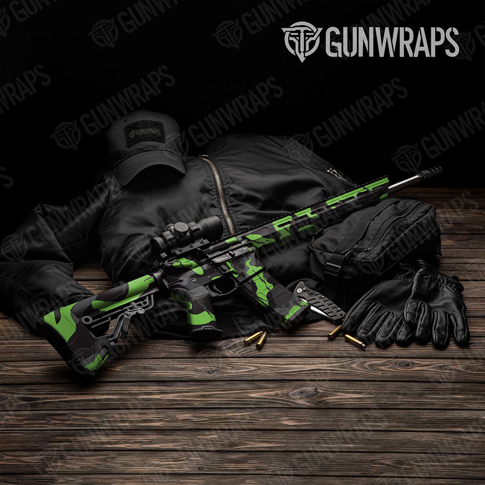 Ragged Metro Green Gun Skin Vinyl Wrap