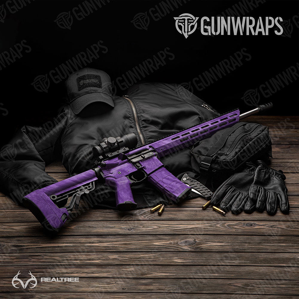 Realtree Fishing Purple Gun Skin Vinyl Wrap