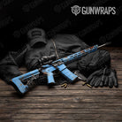Rust 3D Baby Blue Gun Skin Vinyl Wrap