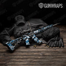 Sharp Blue Tiger Gun Skin Vinyl Wrap