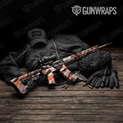 Sharp Orange Tiger Gun Skin Vinyl Wrap