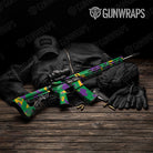 Shattered Mardi Gras Gun Skin Vinyl Wrap