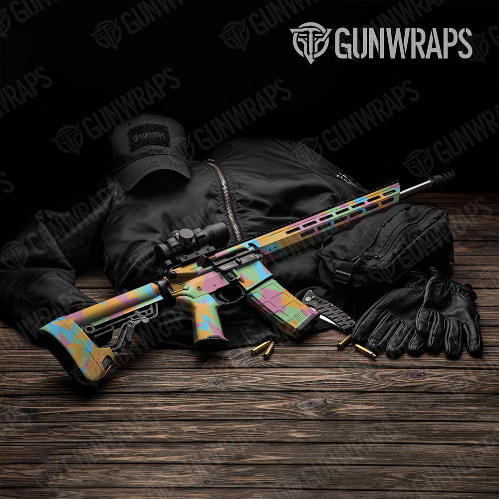 Shattered Sherbert Gun Skin Vinyl Wrap