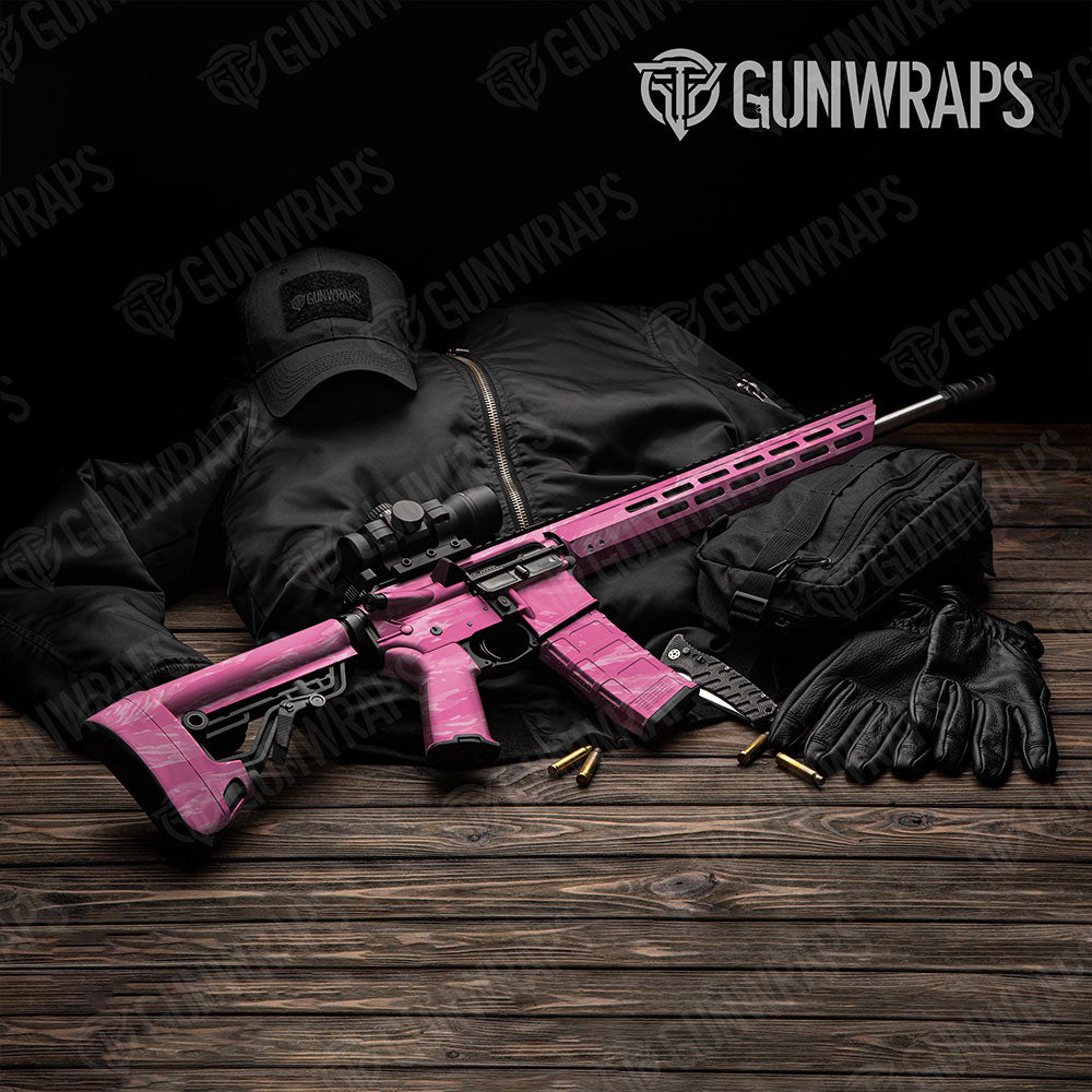 Vietnam Tiger Stripe Elite Pink Gun Skin Vinyl Wrap