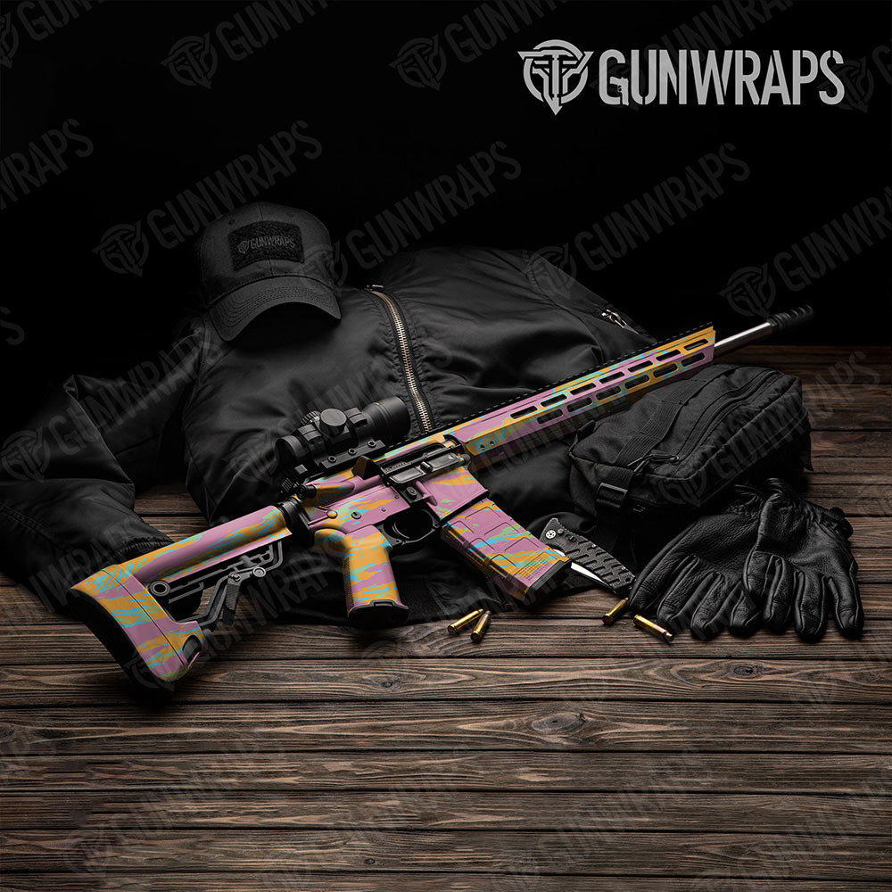 Vietnam Tiger Stripe Sherbert Gun Skin Vinyl Wrap