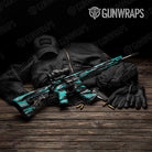 Vietnam Tiger Stripe Tiffany Blue Tiger Gun Skin Vinyl Wrap