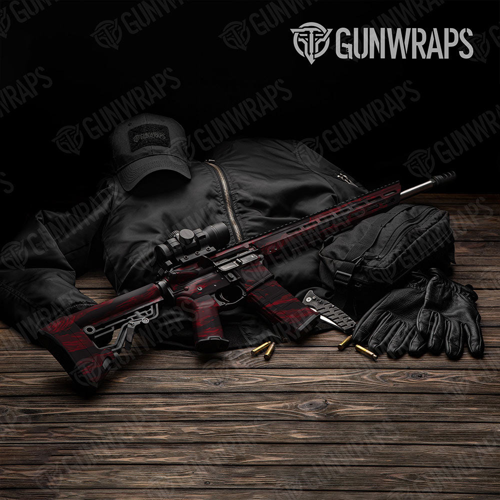 Vietnam Tiger Stripe Vampire Red Gun Skin Vinyl Wrap