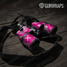 Bandana Magenta And White Gun Skin Vinyl Wrap