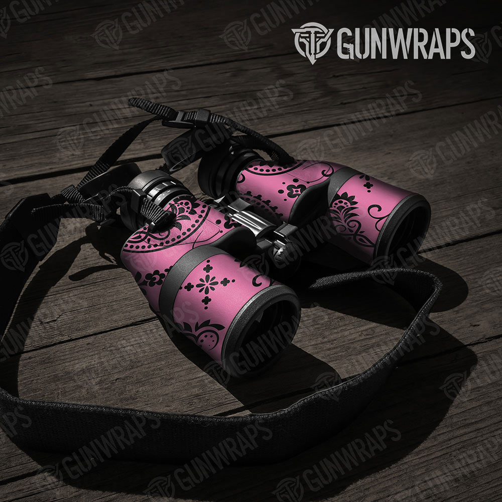 Bandana Pink And Black Gun Skin Vinyl Wrap