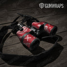 Bandana Red And White Gun Skin Vinyl Wrap