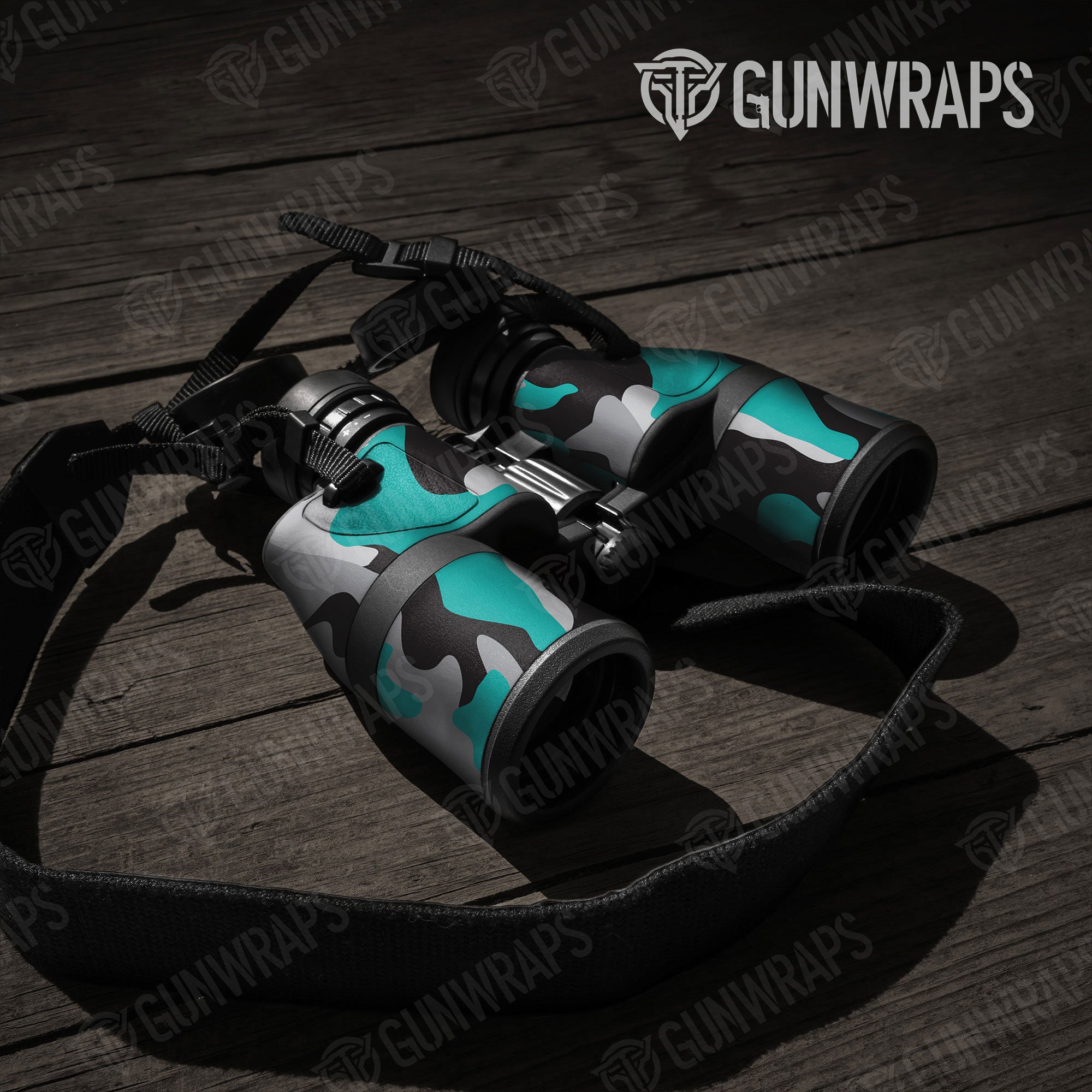 Classic Tiffany Blue Tiger Gun Skin Vinyl Wrap