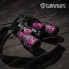 Digital Magenta Tiger Gun Skin Vinyl Wrap