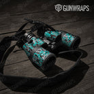 Digital Tiffany Blue Tiger Gun Skin Vinyl Wrap
