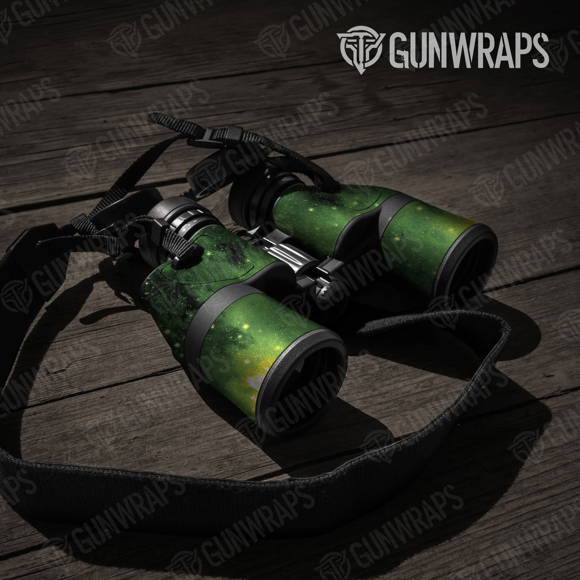 Galaxy Green Gun Skin Vinyl Wrap