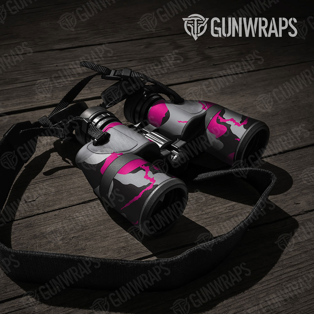 Ragged Magenta Tiger Gun Skin Vinyl Wrap