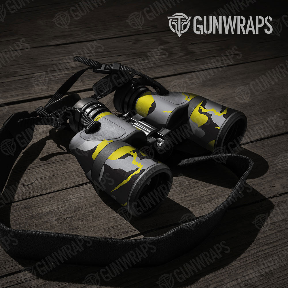 Ragged Yellow Tiger Gun Skin Vinyl Wrap