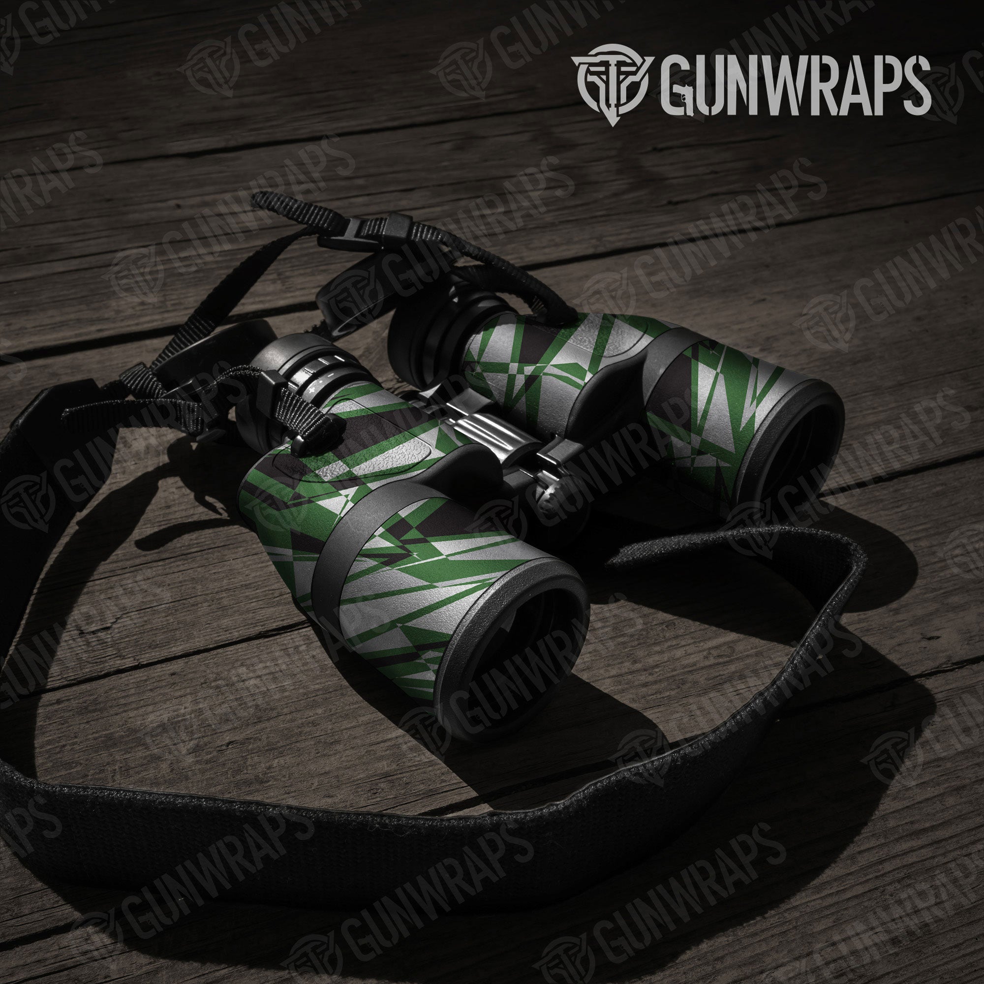 Sharp Green Tiger Gun Skin Vinyl Wrap