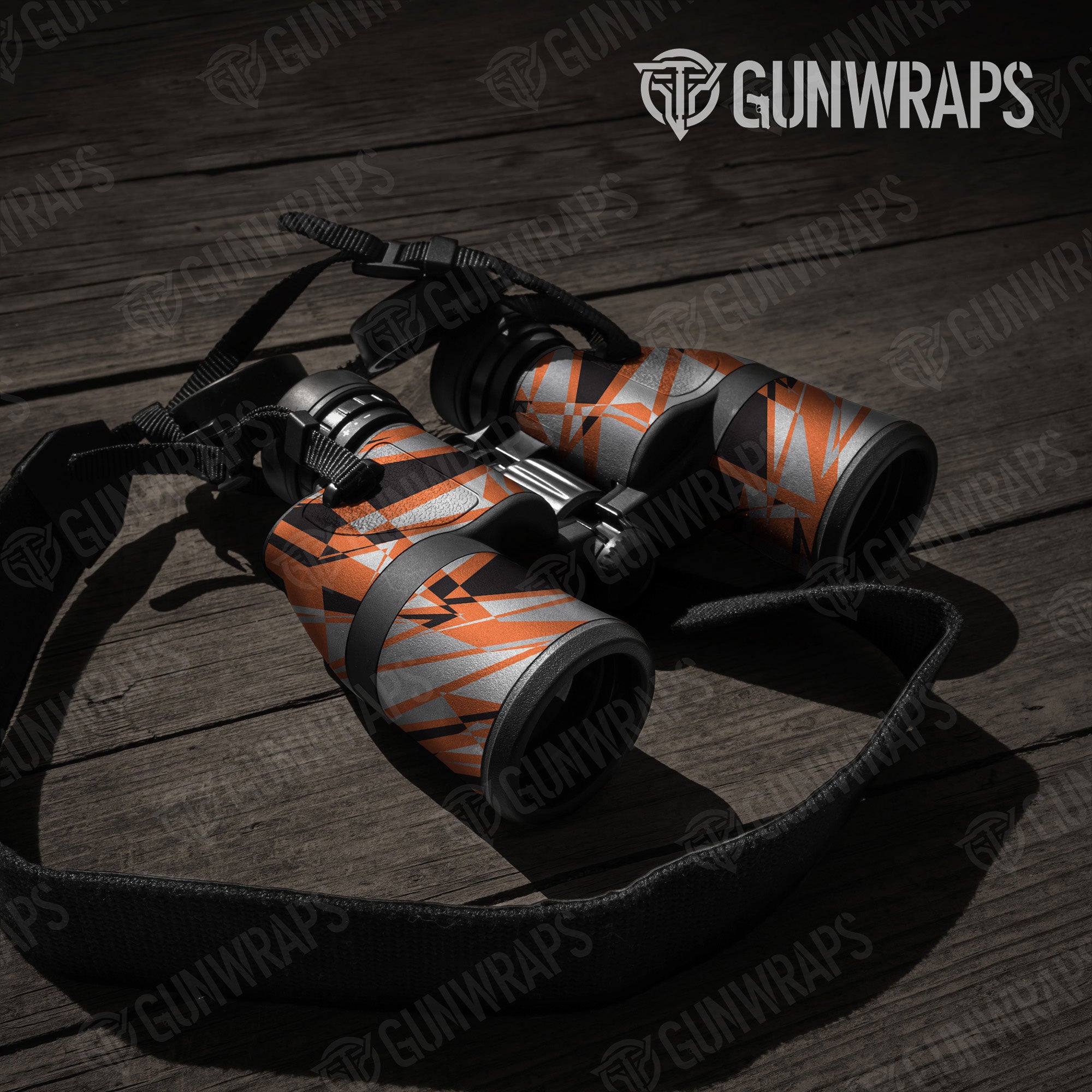 Sharp Orange Tiger Gun Skin Vinyl Wrap