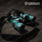 Sharp Tiffany Blue Tiger Gun Skin Vinyl Wrap