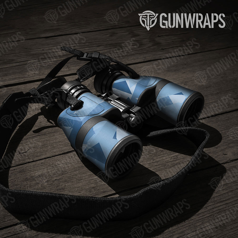 Shattered Cool Blue Gun Skin Vinyl Wrap