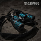 Skull Cyan Gun Skin Vinyl Wrap