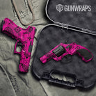 Bandana Magenta And Black Gun Skin Vinyl Wrap