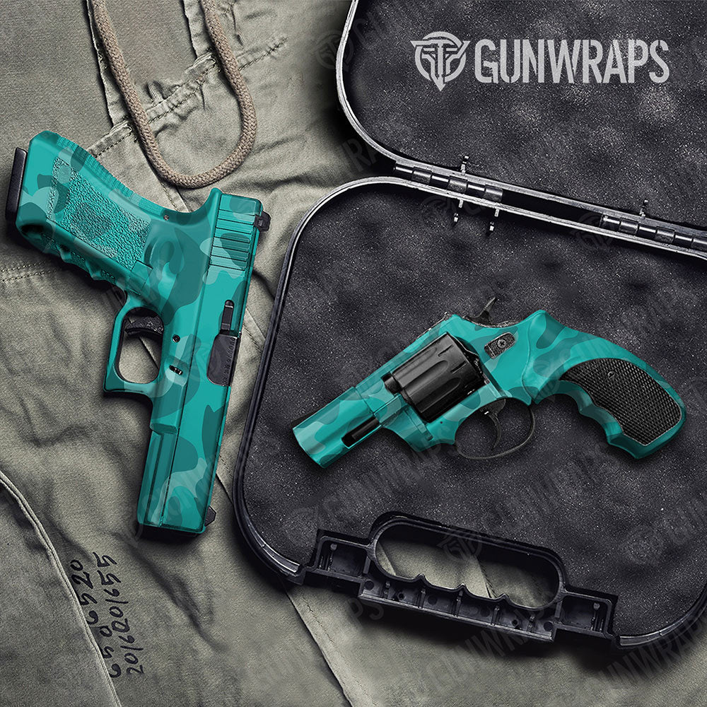 Classic Elite Tiffany Blue Gun Skin Vinyl Wrap
