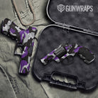 Classic Purple Tiger Gun Skin Vinyl Wrap