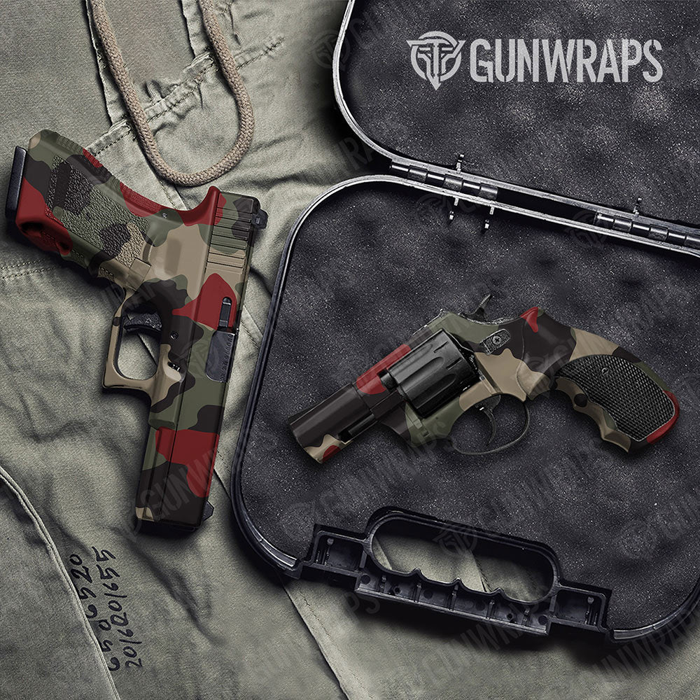 Cumulus Militant Red Gun Skin Vinyl Wrap