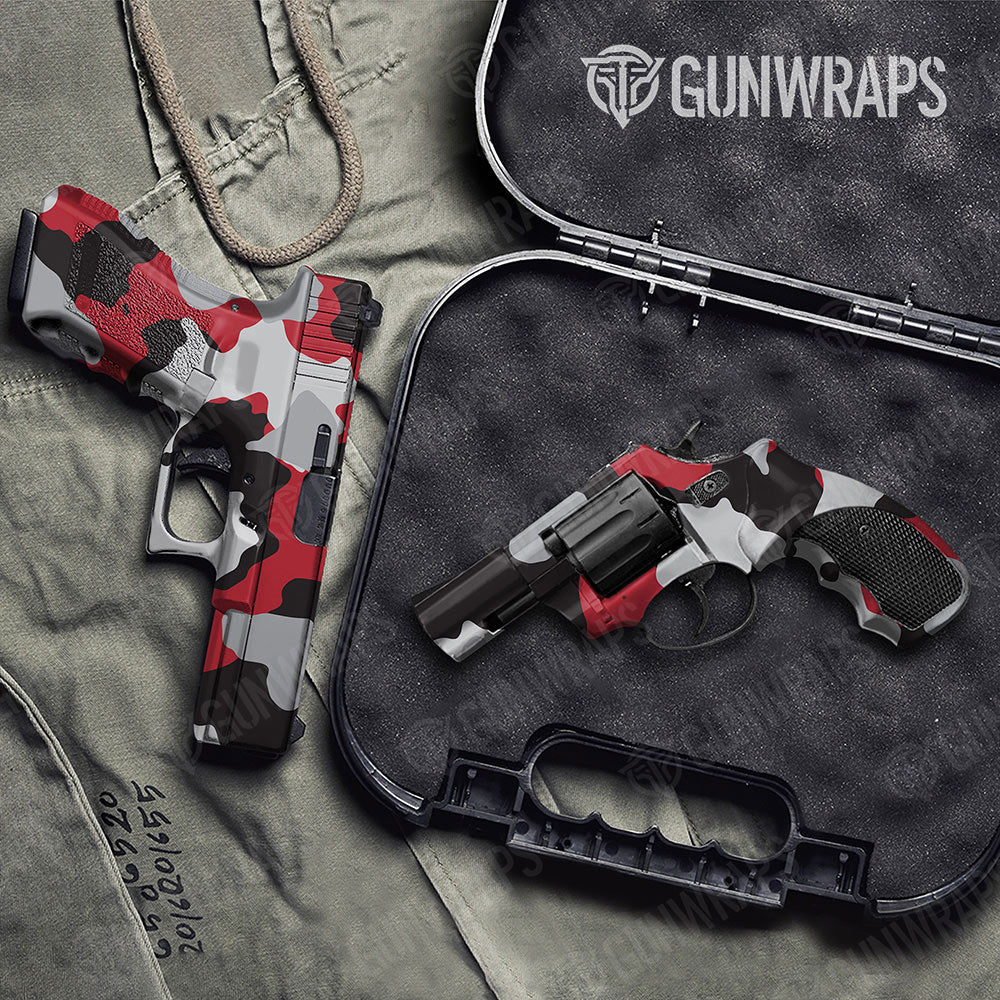 Cumulus Red Tiger Gun Skin Vinyl Wrap