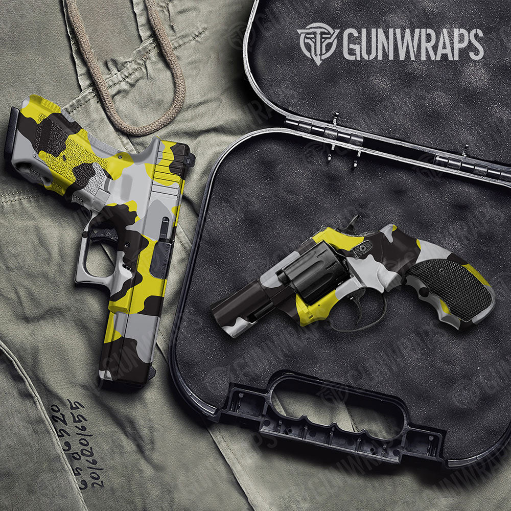 Cumulus Yellow Tiger Gun Skin Vinyl Wrap