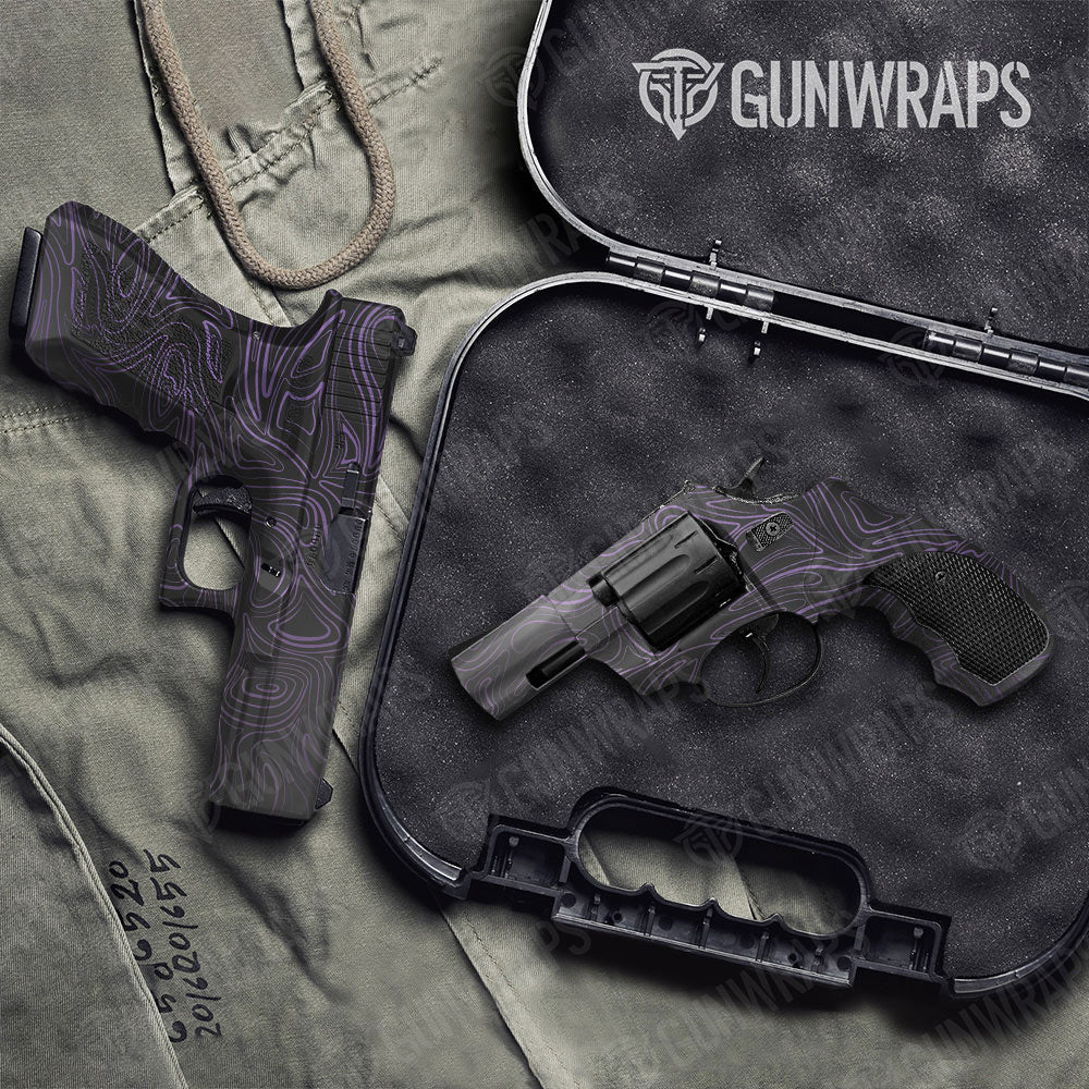 Damascus Purple Gun Skin Vinyl Wrap