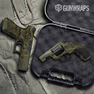 Damascus Yellow Gun Skin Vinyl Wrap