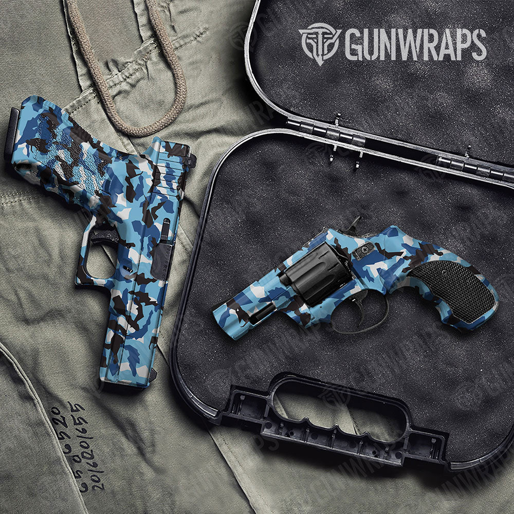 Erratic Baby Blue Gun Skin Vinyl Wrap