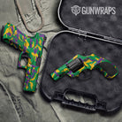 Erratic Mardi Gras Gun Skin Vinyl Wrap