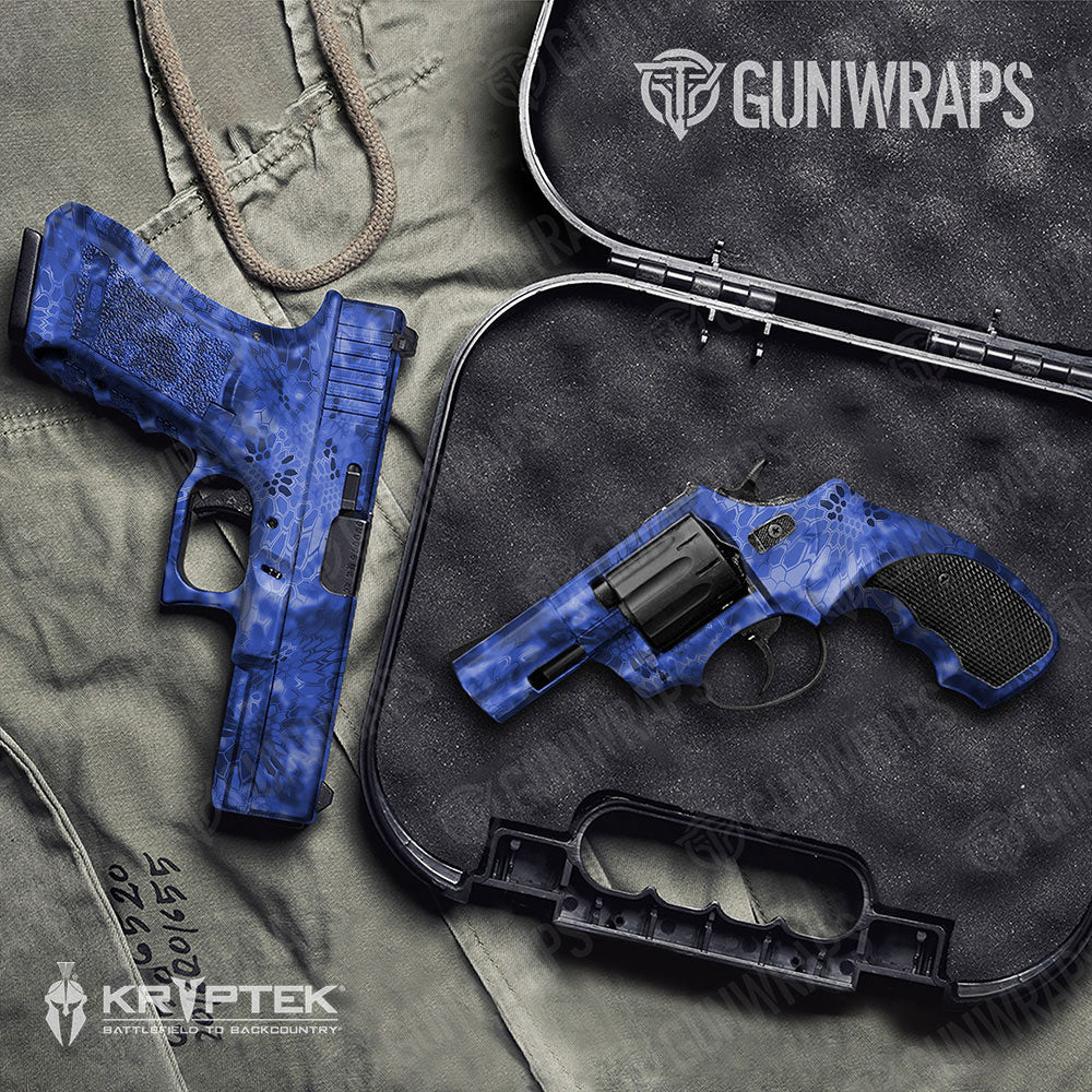 Kryptek Blue Gun Skin Vinyl Wrap