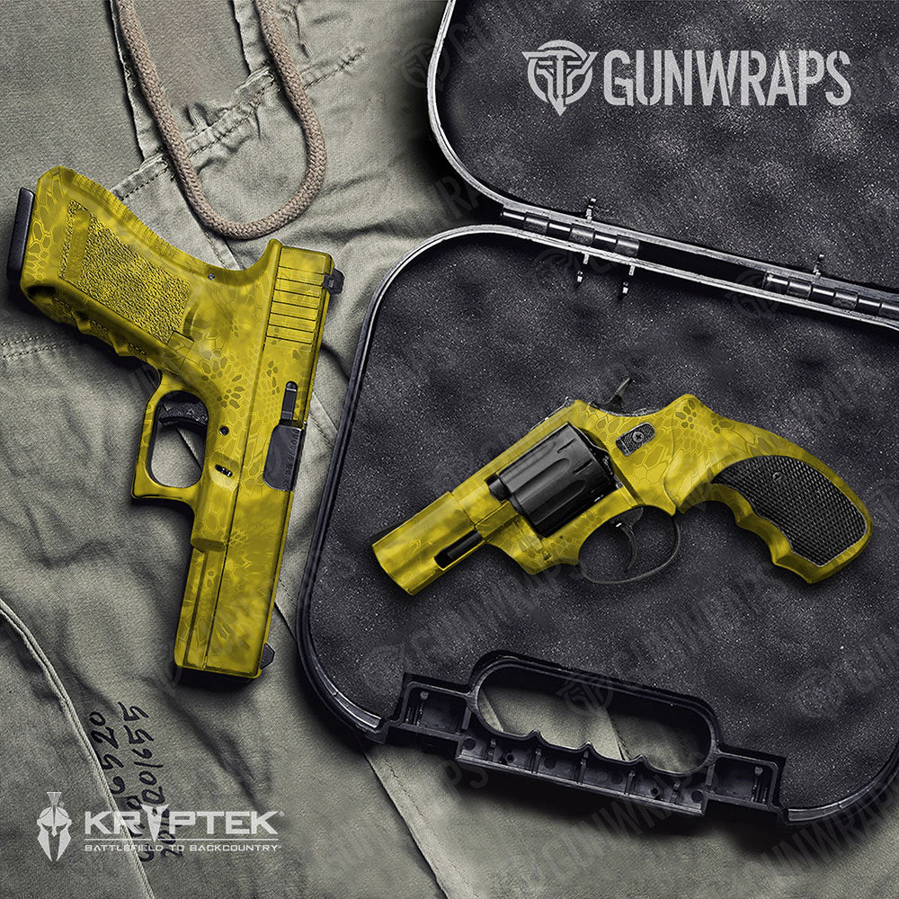 Kryptek Yellow Gun Skin Vinyl Wrap