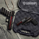 Patriotic Firefighter Service Flag Gun Skin Vinyl Wrap