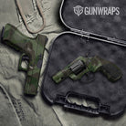 Ragged Army Dark Green Gun Skin Vinyl Wrap