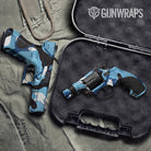 Ragged Baby Blue Gun Skin Vinyl Wrap