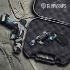 Ragged Blue Tiger Gun Skin Vinyl Wrap