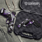 Ragged Purple Tiger Gun Skin Vinyl Wrap